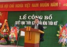 Công bố quyết định thôn Quang Tân xã Quang Hiến đạt chuẩn Nông thôn mới.